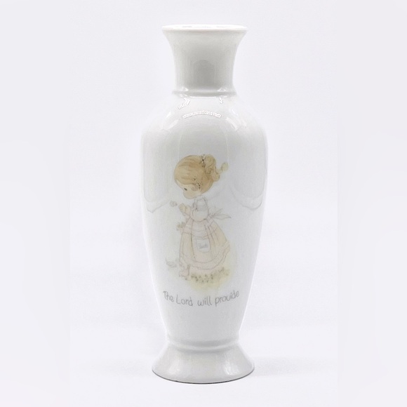 Precious Moments Samuel J. Butler 1985 The Lord Will Provide Vase - Picture 1 of 11
